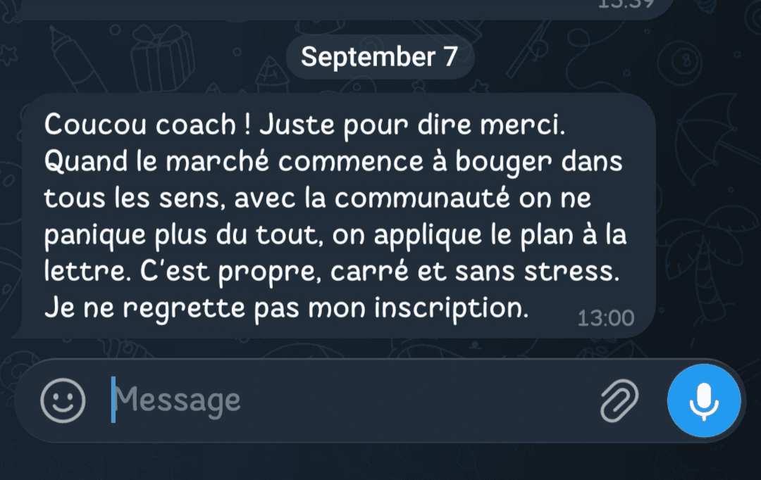 Capture anonymisée d’un témoignage de membre de JAL Academy